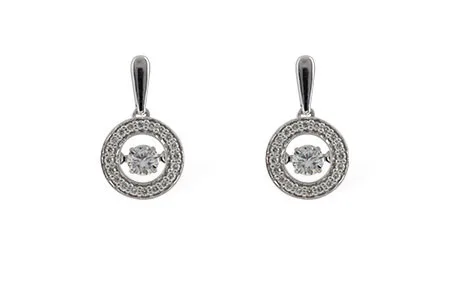 Diamond Earrings in white gold