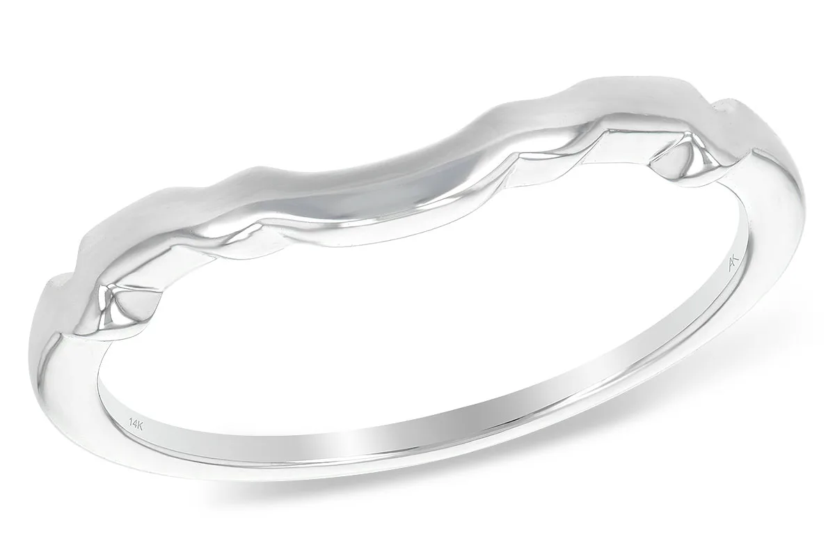 Gold Wedding Band in platinum