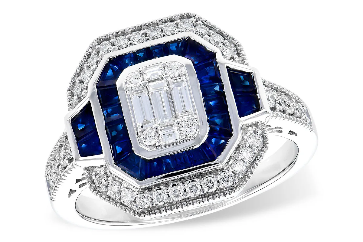 Sapphire Ring in white gold