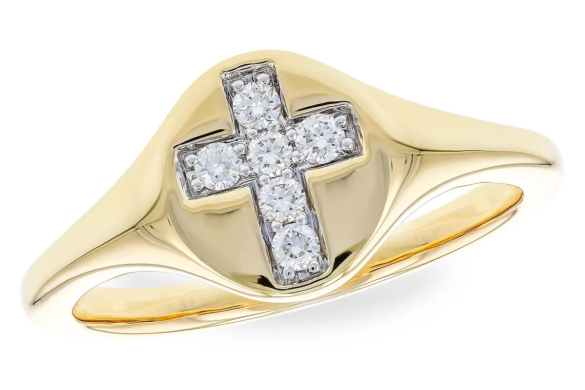 Diamond Ring in yellow gold