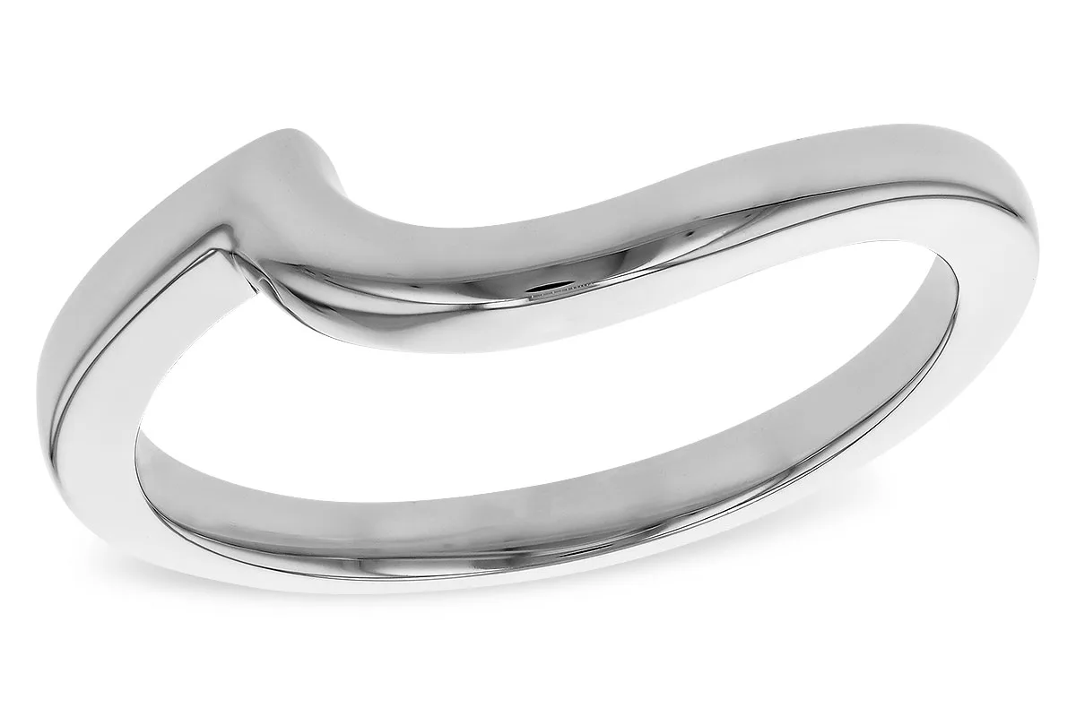 Gold Wedding Band in white gold