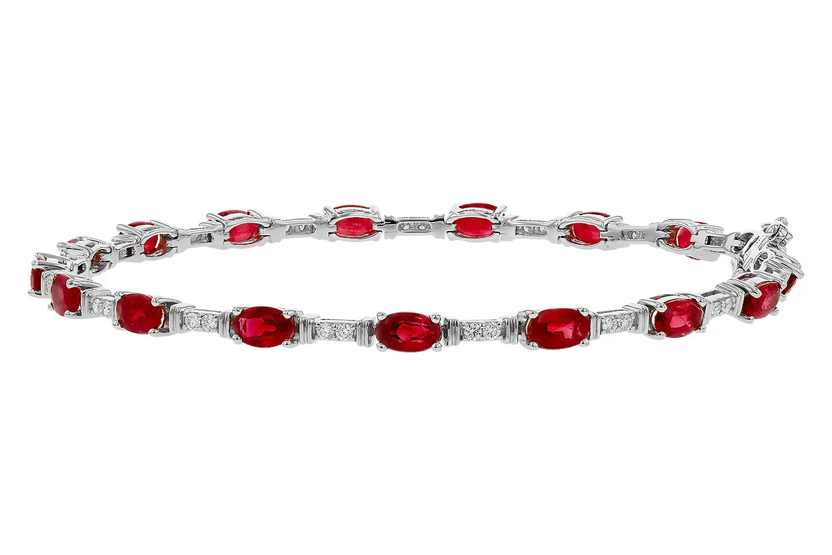 Ruby Bracelet in white gold