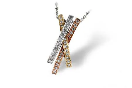 Diamond Necklace in two-tone