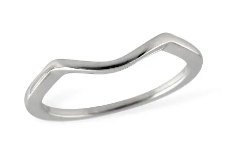 Gold Wedding Band in white gold