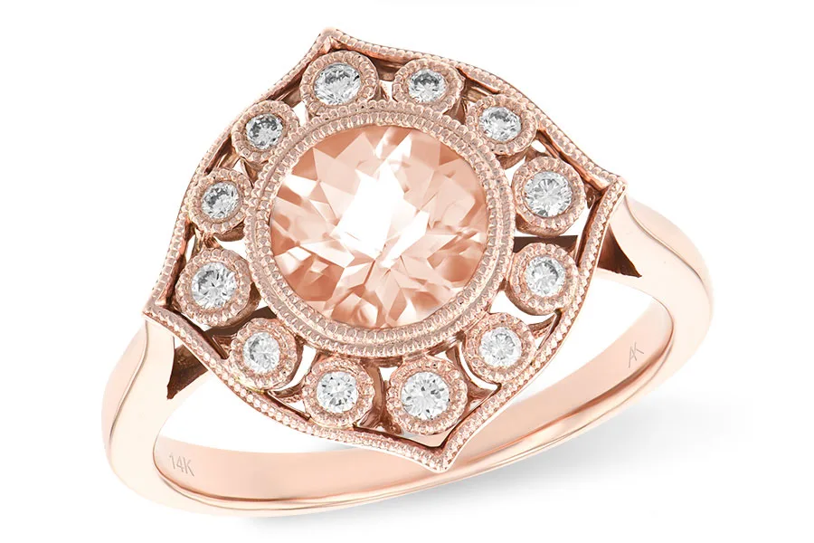 Morganite Ring in rose gold