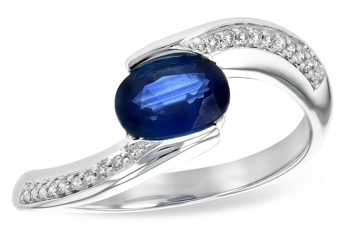 Sapphire Ring in white gold