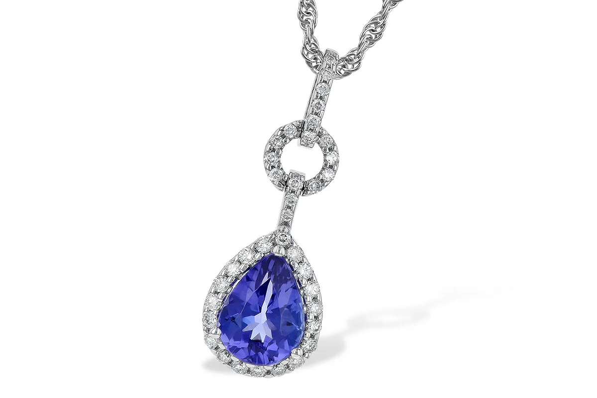 Tanzanite Necklace in white gold