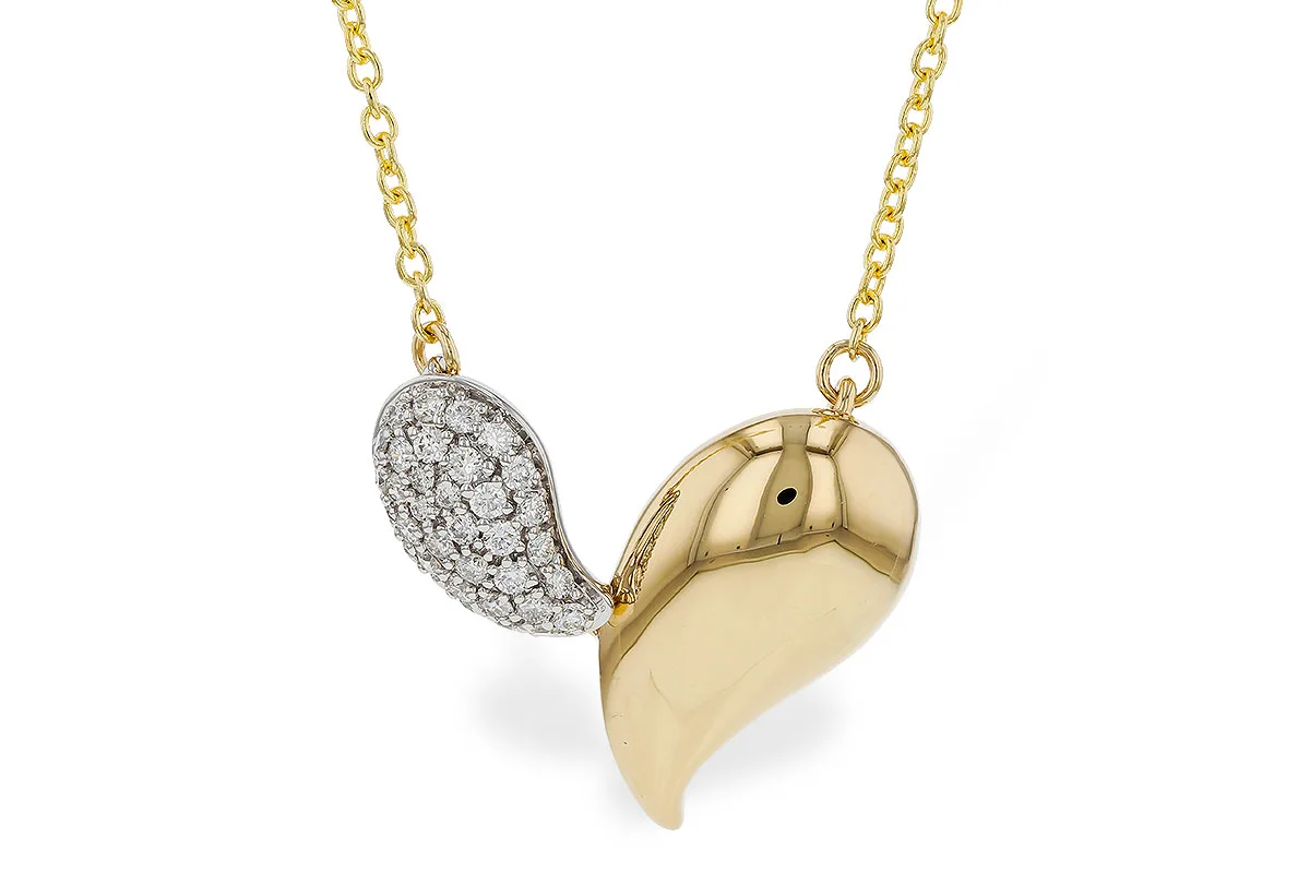 Diamond Necklace in yellow & white