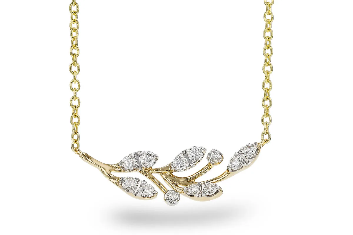 Diamond Necklace in yellow gold