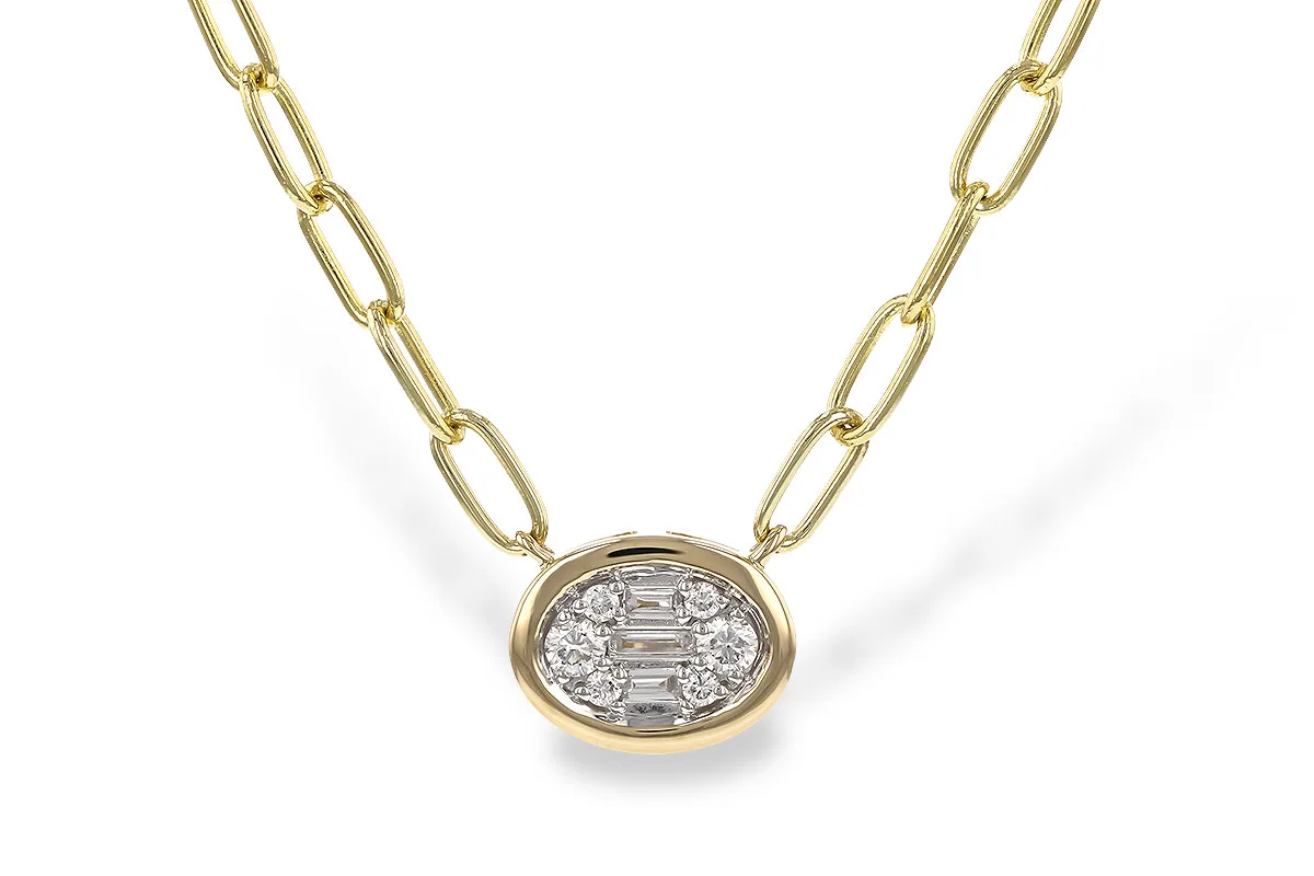 Diamond Necklace in yellow gold