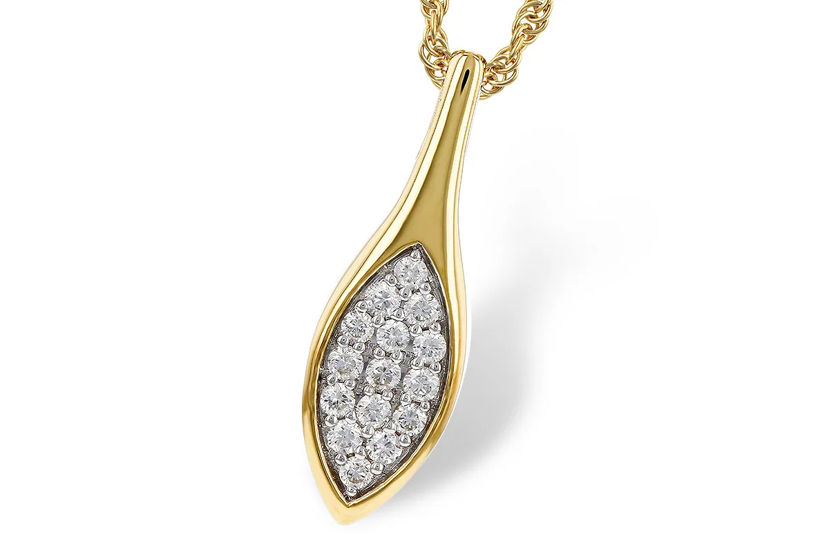 Diamond Necklace in yellow gold