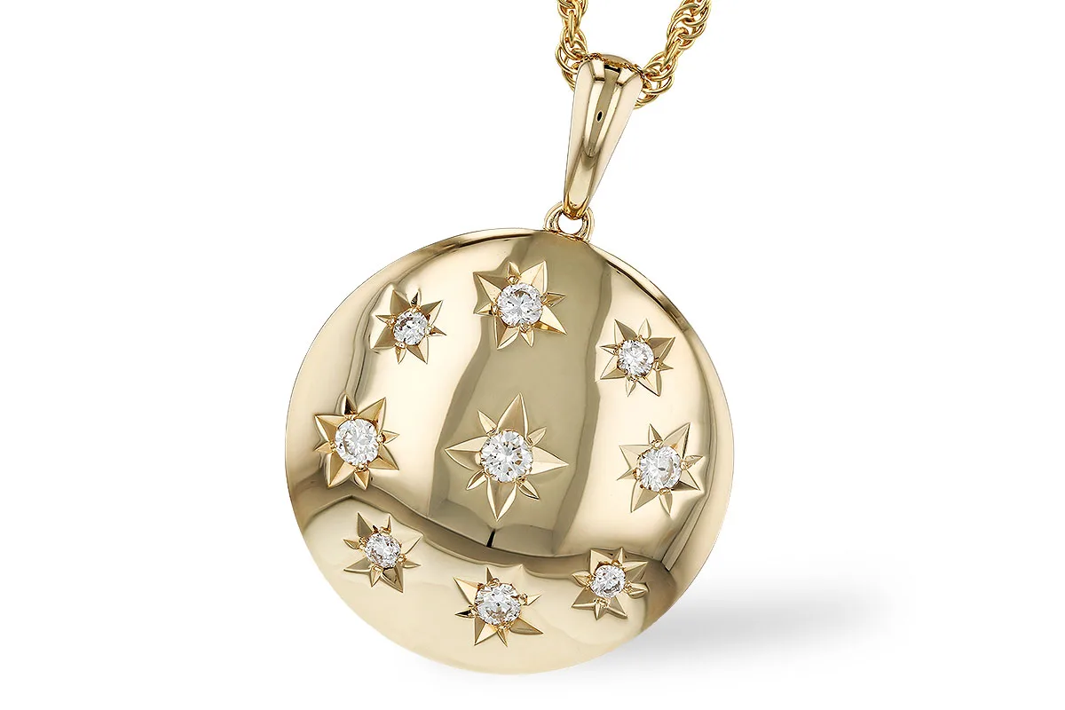 Diamond Necklace in yellow gold