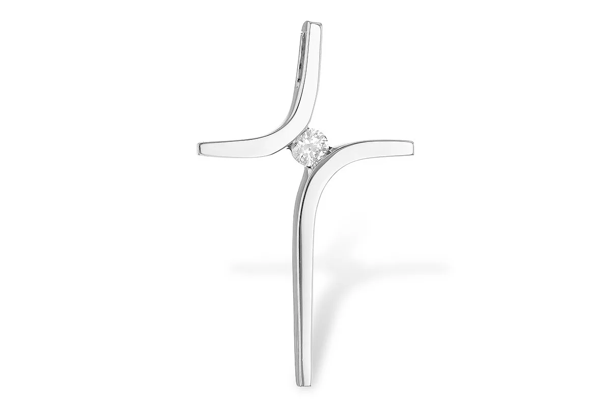 Diamond Pendant in white gold