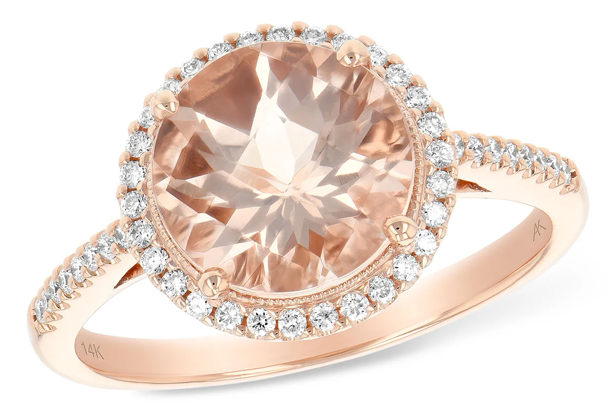 Morganite Ring in rose gold