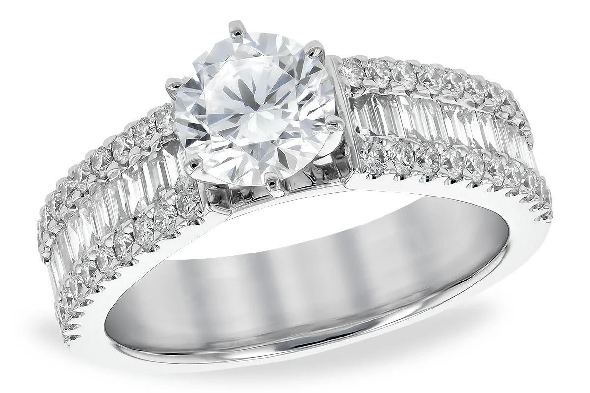 Diamond Semi-Mount Ring in white gold