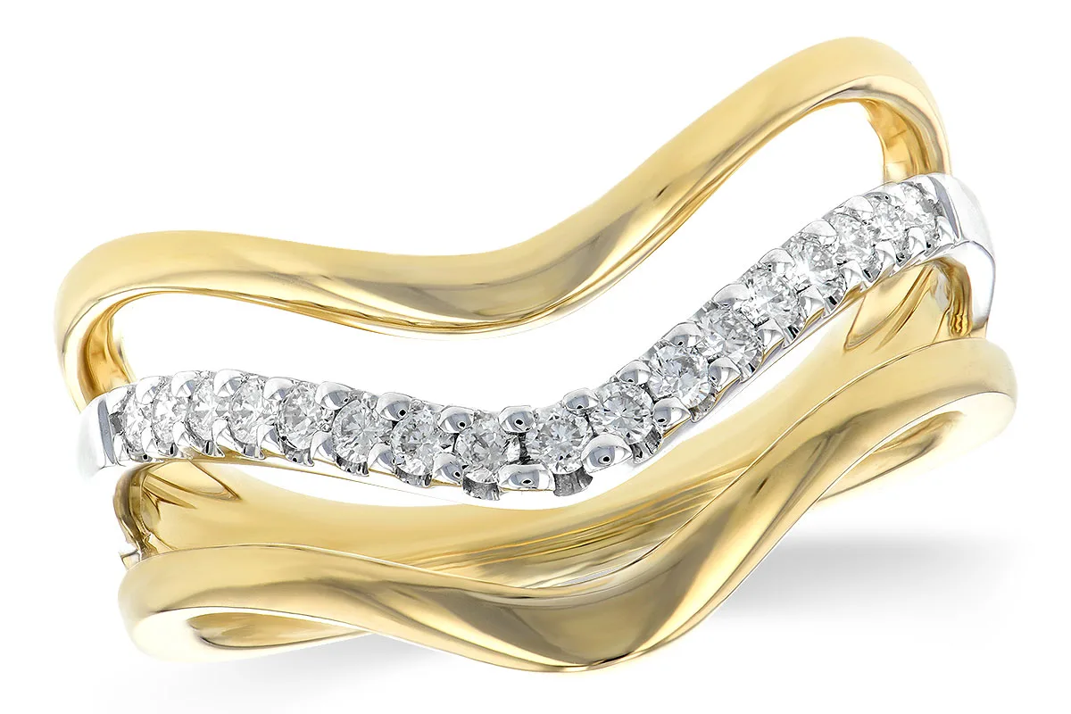 Diamond Ring in two-tone