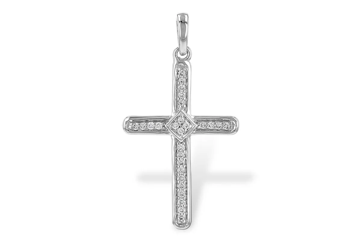 Diamond Pendant in white gold