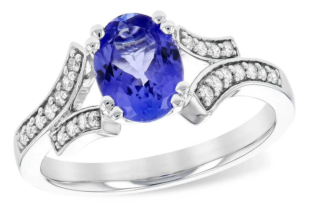 Tanzanite Ring in white gold