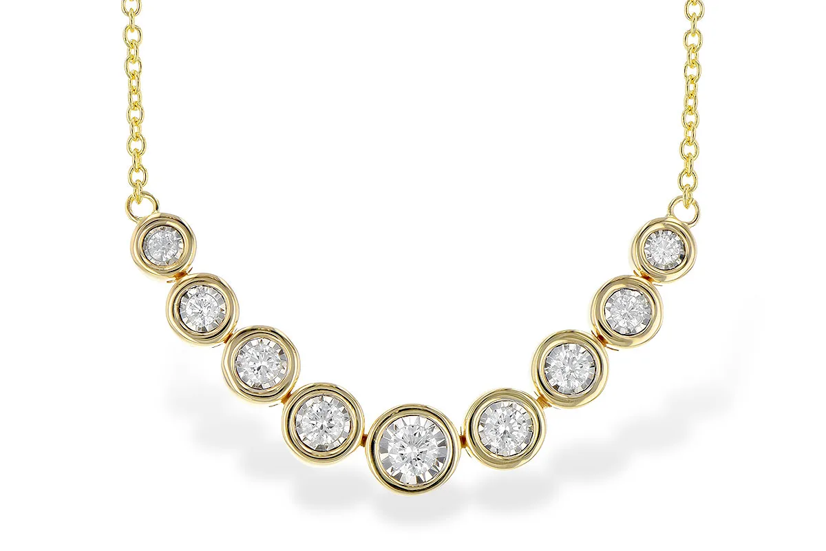 Diamond Necklace in yellow gold