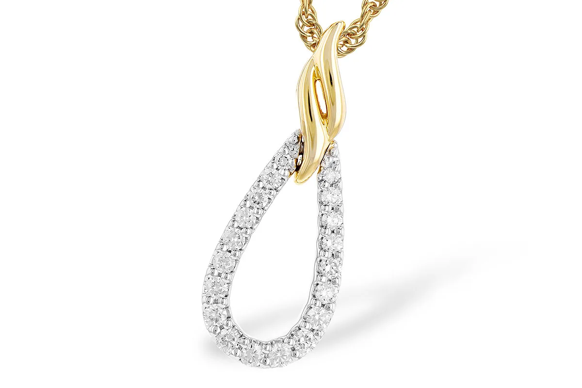 Diamond Necklace in yellow & white