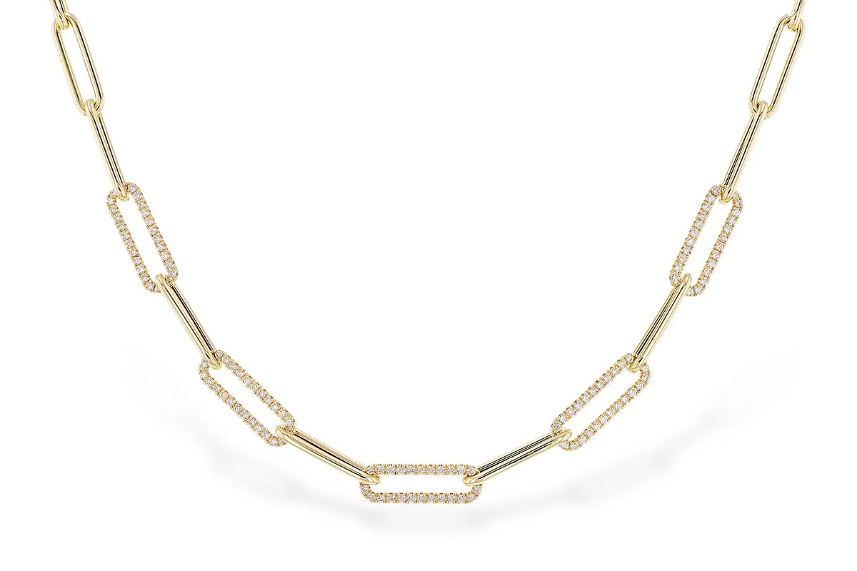 Diamond Necklace in yellow gold