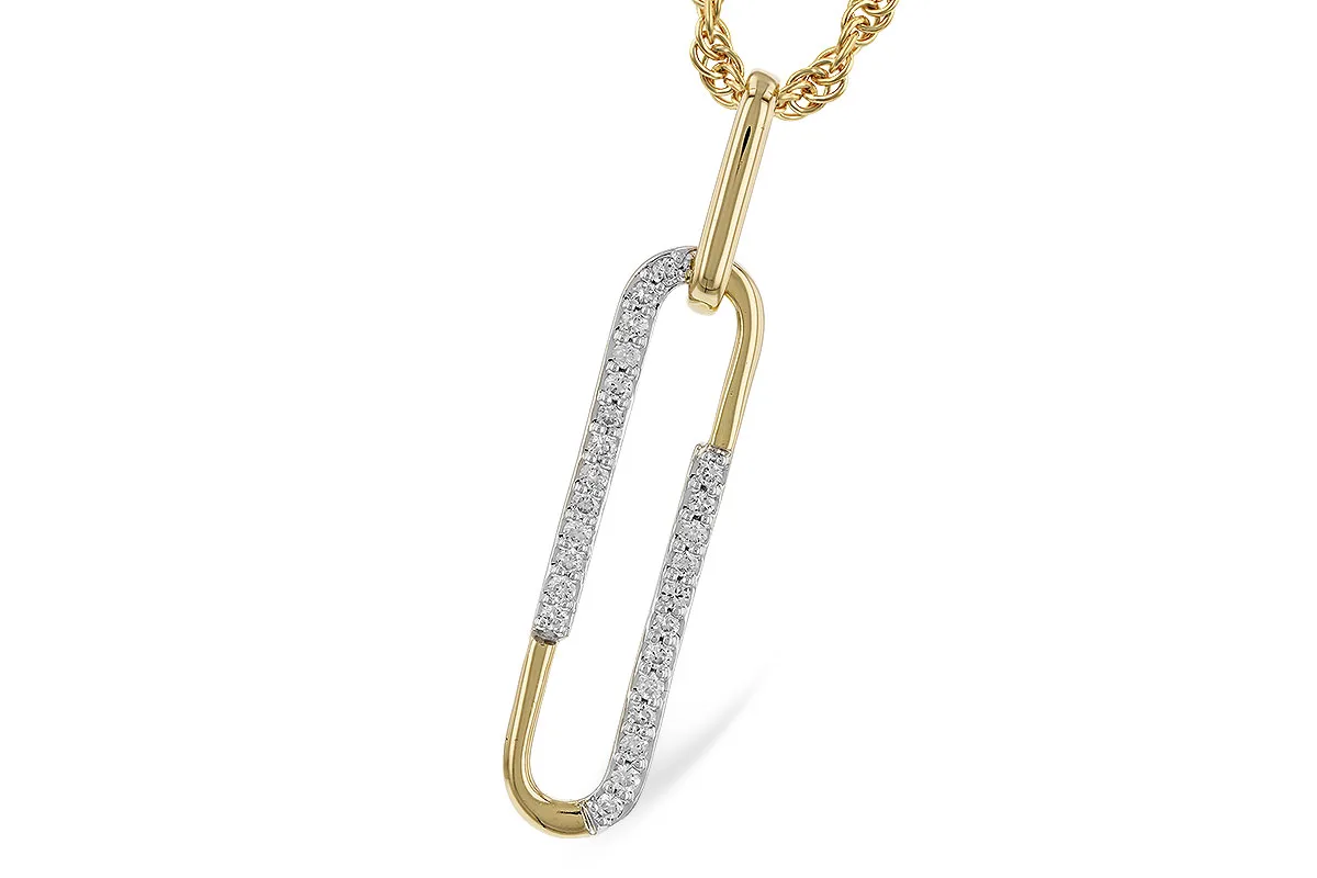 Diamond Necklace in yellow & white