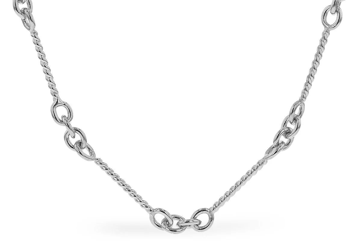 Twist Chain in white gold
