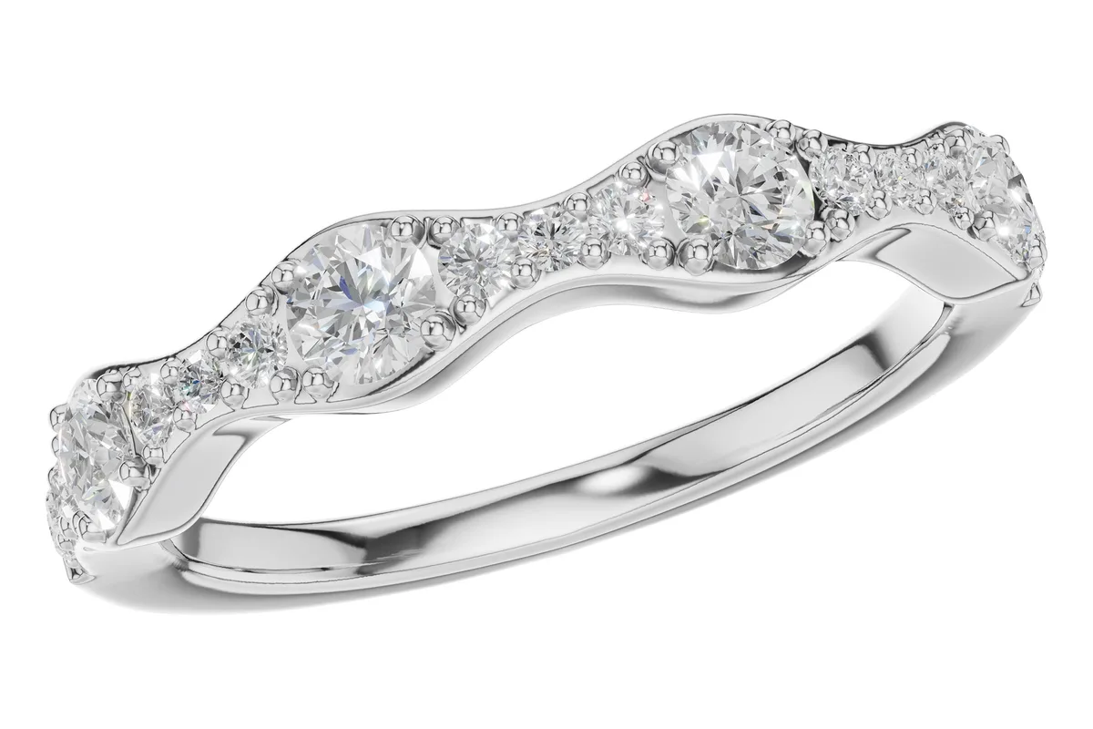 Diamond Wedding Band in white gold