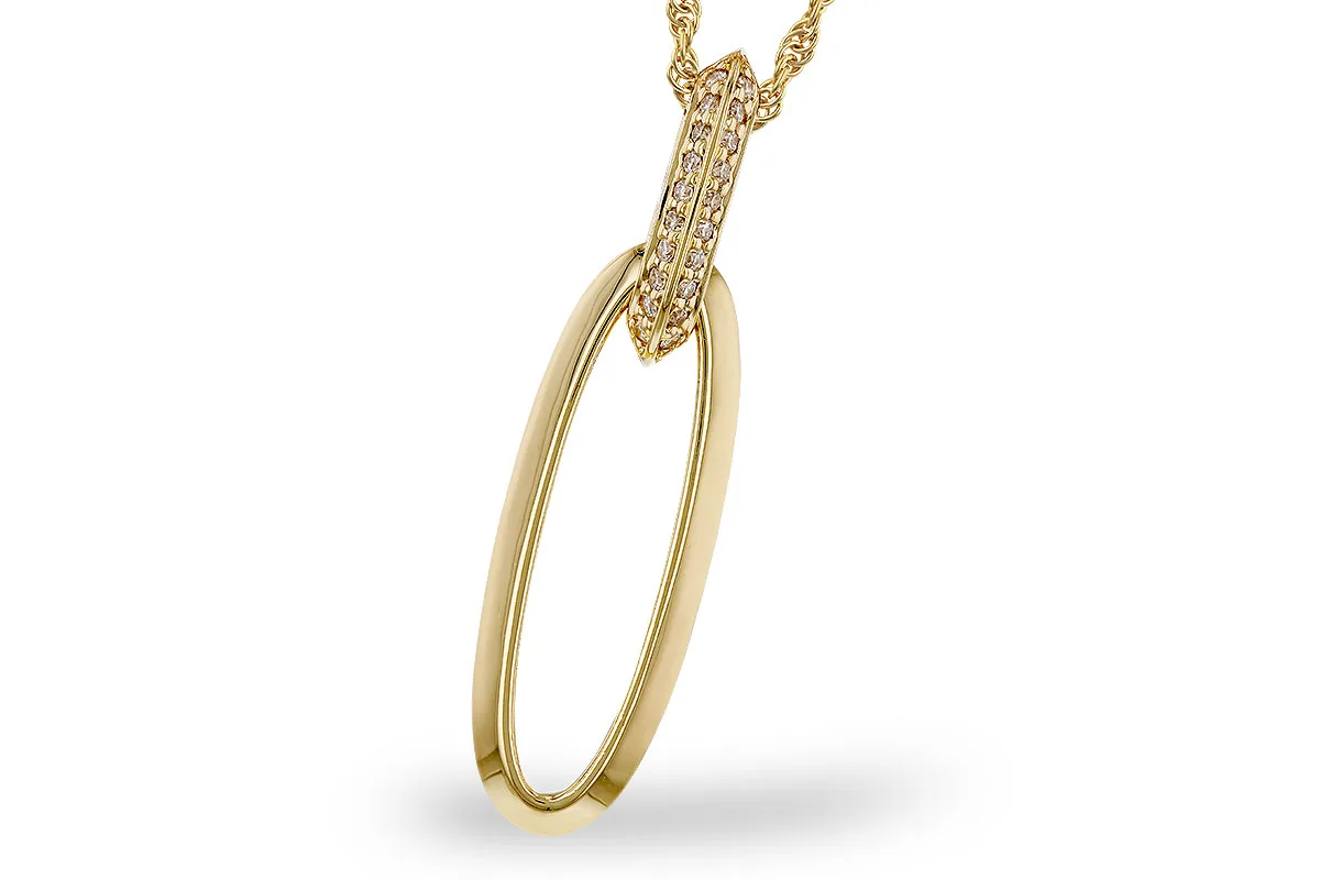Diamond Necklace in yellow gold