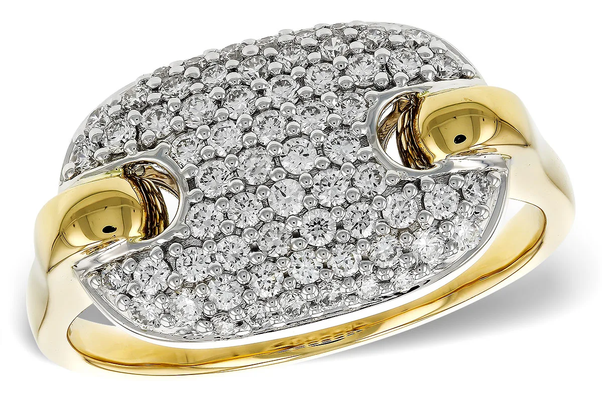 Diamond Ring in yellow & white