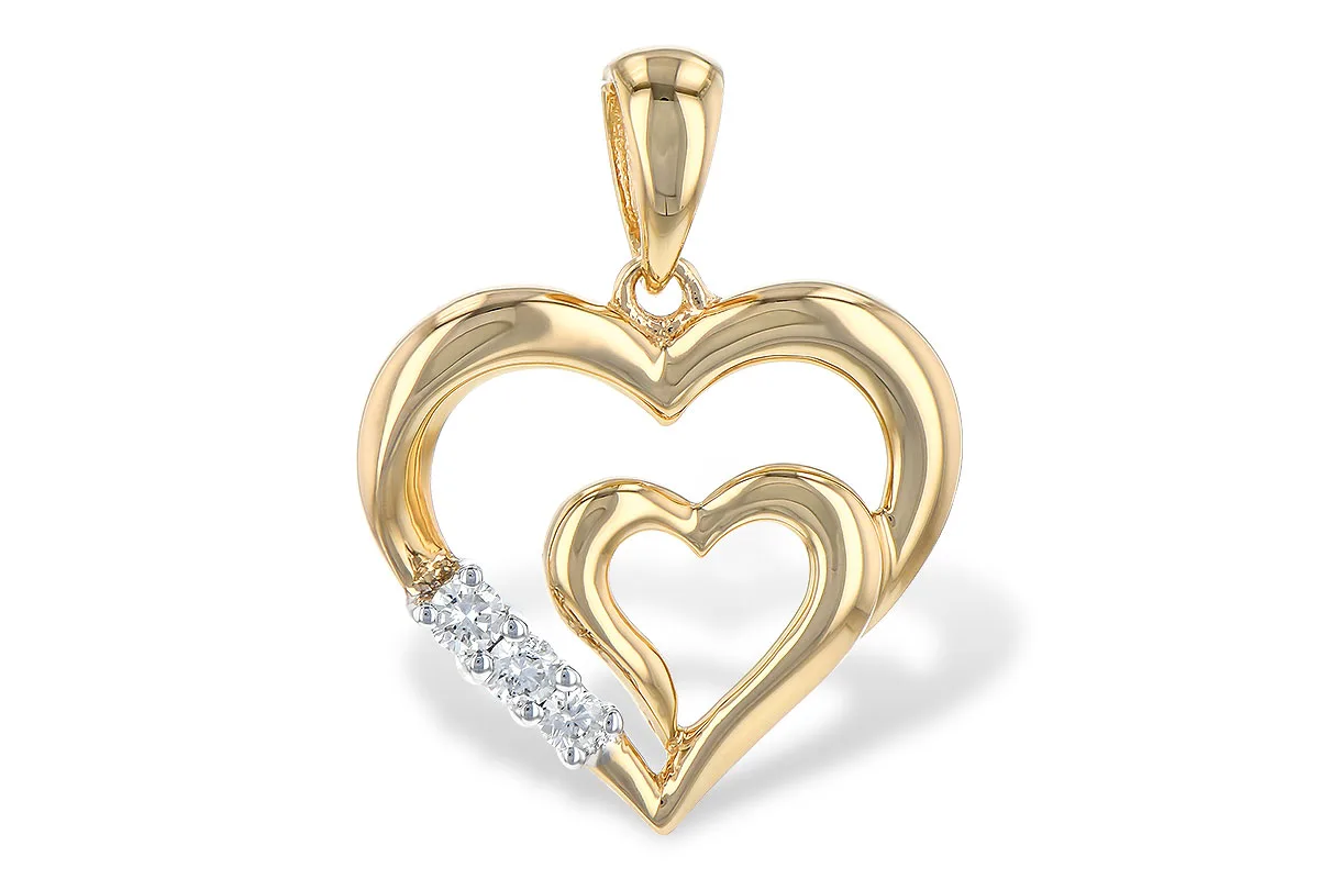 Diamond Pendant in yellow gold
