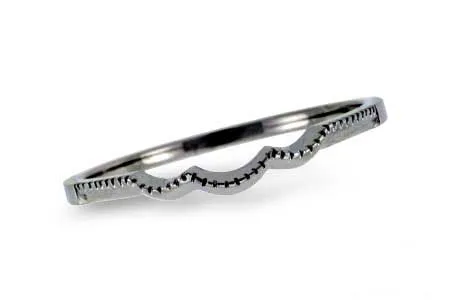 Gold Wedding Band in white gold