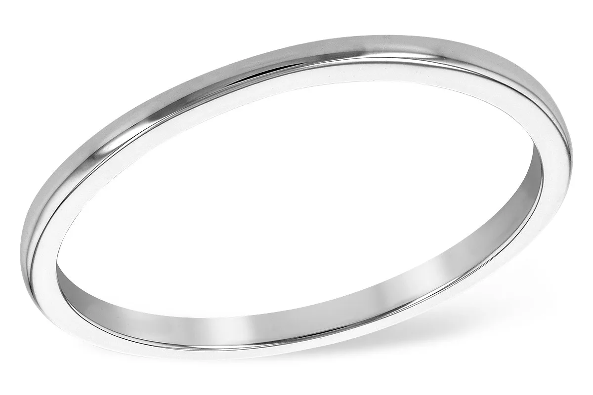 Gold Wedding Band in white gold