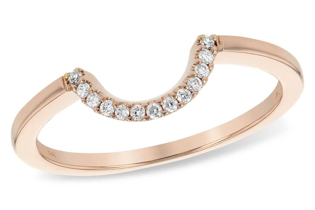 Diamond Wedding Band in rose gold