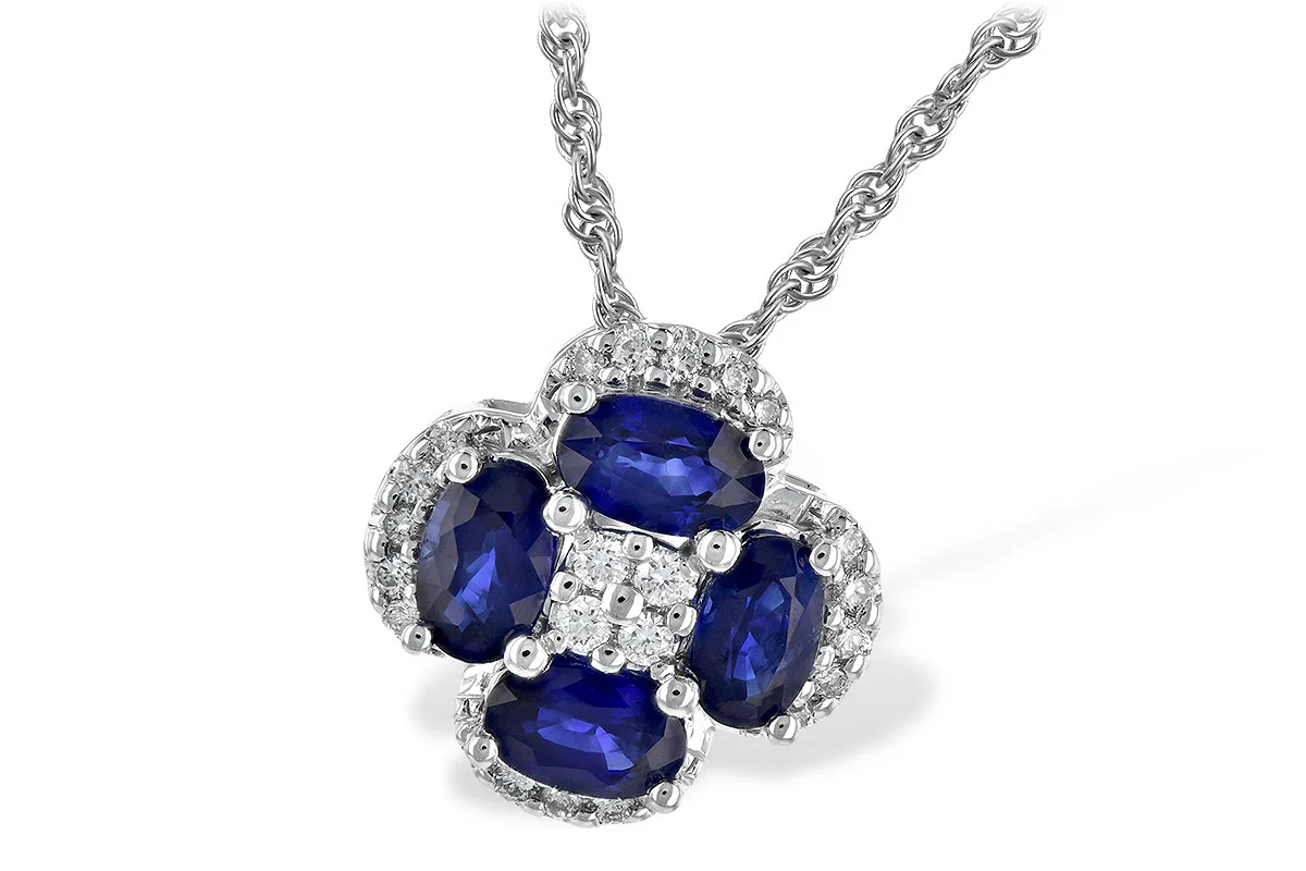 Sapphire Necklace in white gold