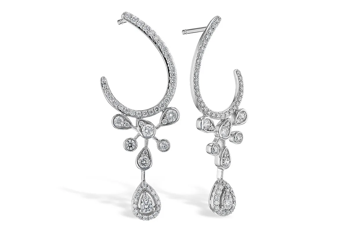 Diamond Earrings in white gold