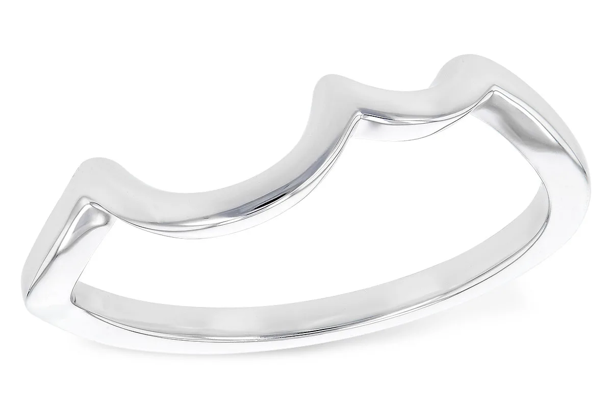 Gold Wedding Band in white gold