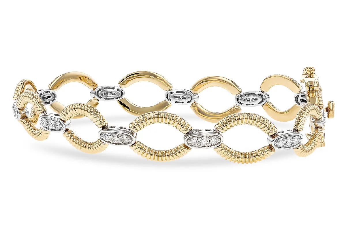 Diamond Bracelet in yellow & white