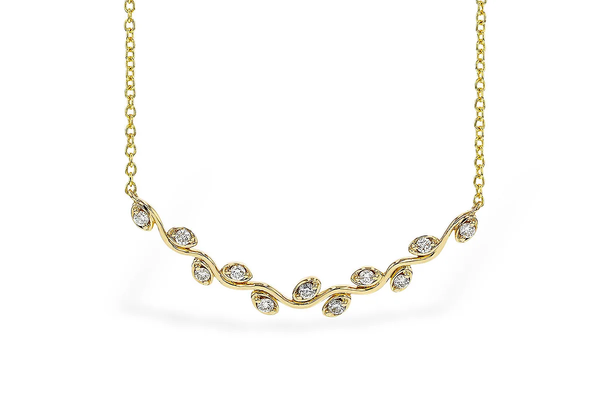 Diamond Necklace in yellow gold