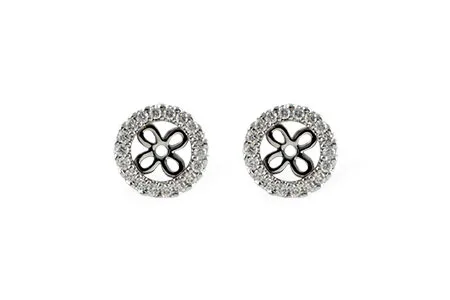 Diamond Earring Jackets in white gold