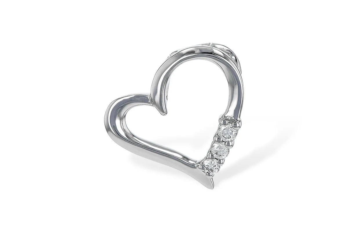 Diamond Pendant in white gold