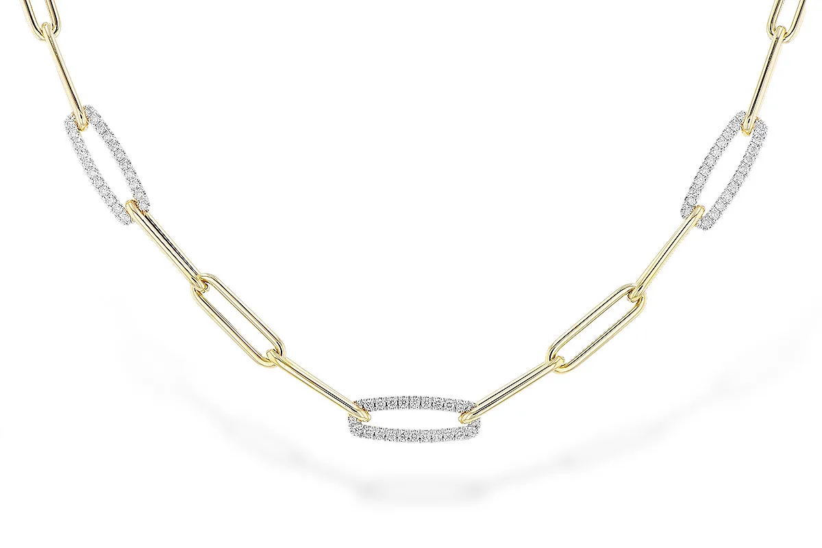 Diamond Necklace in yellow & white