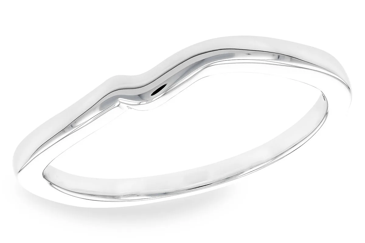 Gold Wedding Band in white gold