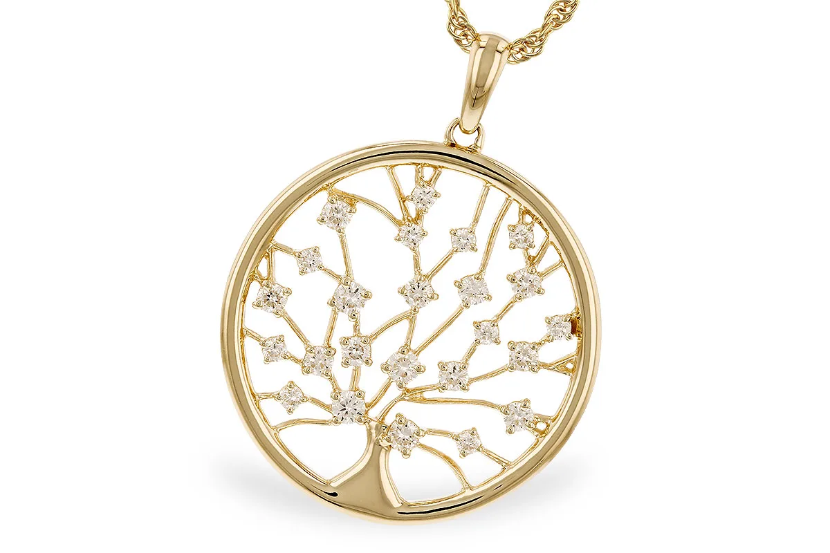 Diamond Necklace in yellow gold