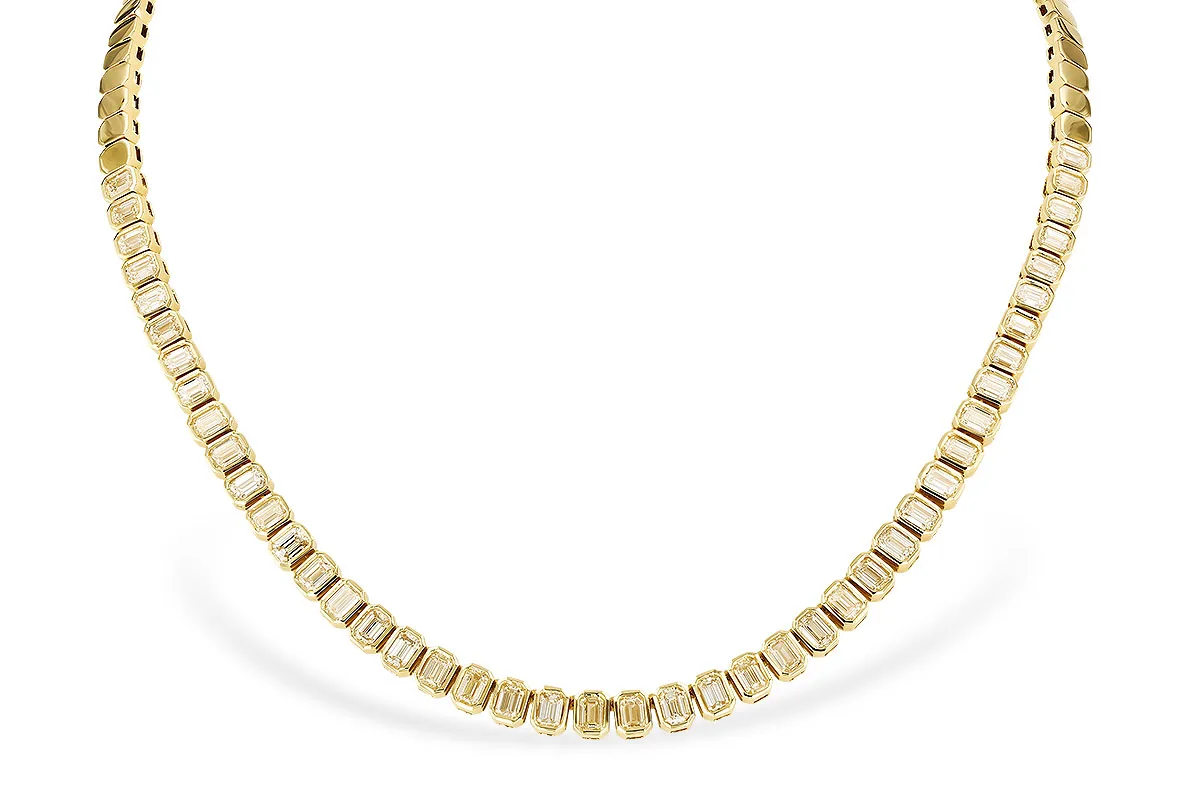 Diamond Necklace in yellow gold