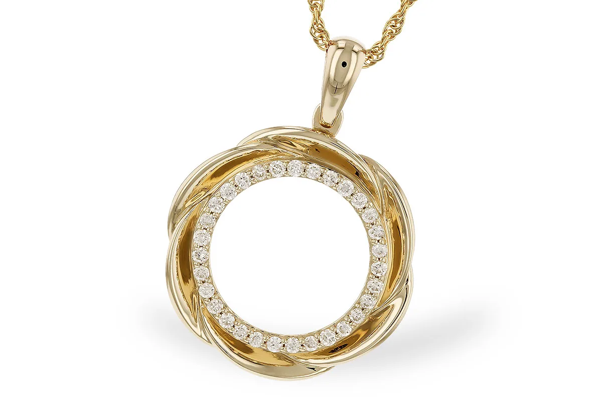 Diamond Necklace in yellow gold