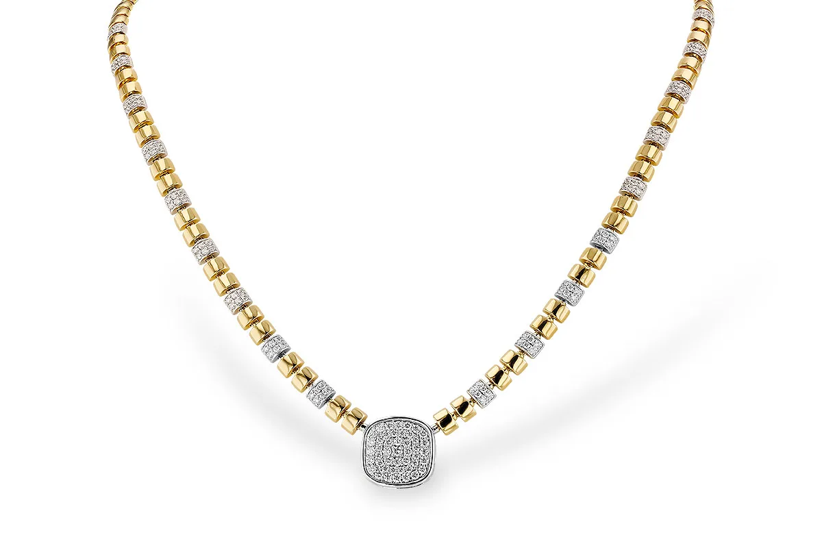 Diamond Necklace in yellow & white