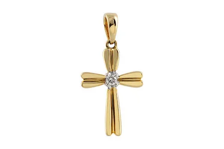 Diamond Pendant in yellow gold