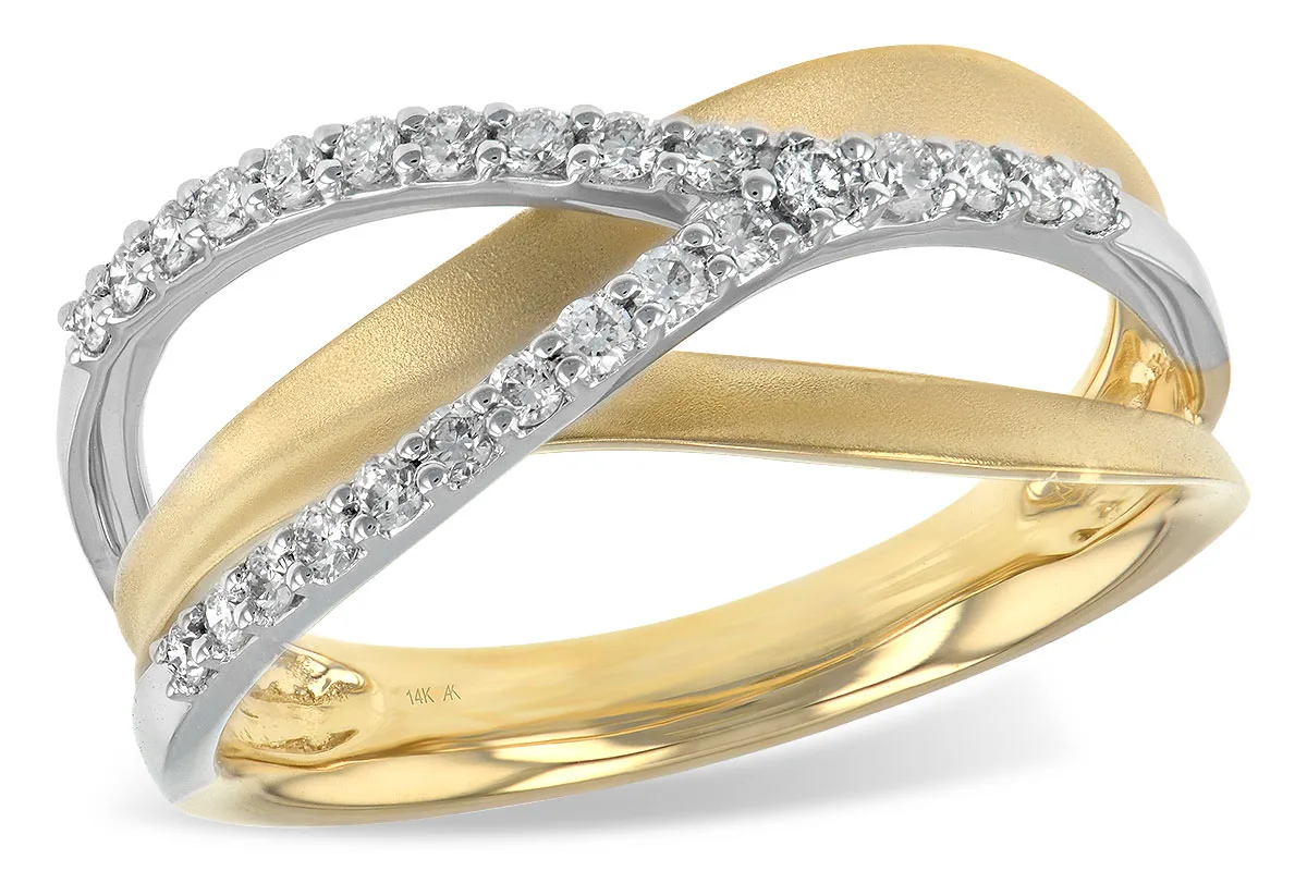 Diamond Wedding Band in two-tone