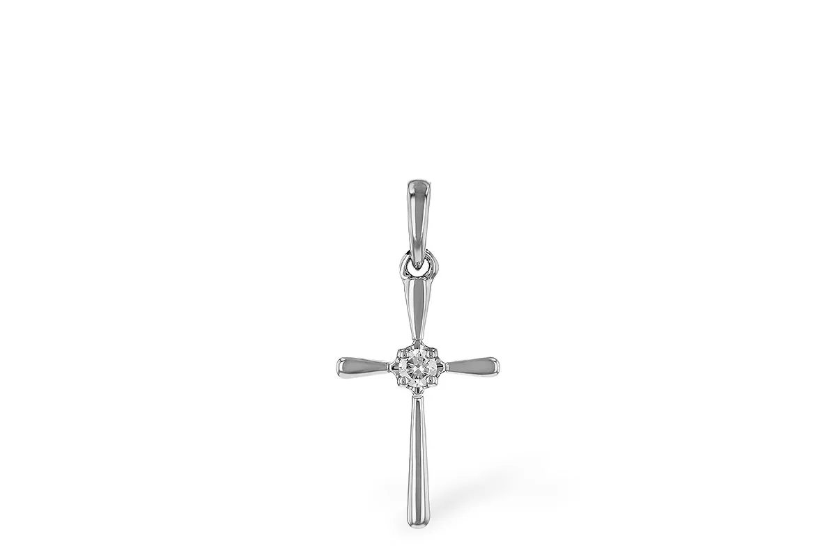 Diamond Pendant in white gold